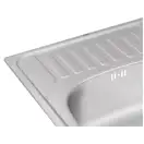 Кухонна мийка Qtap 6550 Satin 0,8 мм (QT6550SAT08) (QT6550SAT08) фото 6 Aquada.com.ua