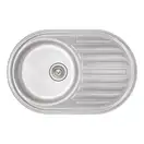 Кухонна мийка Qtap 7750 Micro Decor 0,8 мм (QT7750MICDEC08) (QT7750MICDEC08) фото 1 Aquada.com.ua
