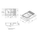 Кухонна мийка Qtap 7850-B Micro Decor 0,8 мм (QT7850BMICDEC08) (QT7850BMICDEC08) фото 2 Aquada.com.ua