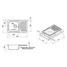Кухонна мийка Qtap 7850 Micro Decor 0,8 мм (QT7850MICDEC08) (QT7850MICDEC08) фото 2 Aquada.com.ua