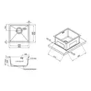 Кухонна мийка Qtap D4843BL Black 2.7/1.0 мм (QTD4843BLPVD2710) (QTD4843BLPVD2710) фото 2 Aquada.com.ua