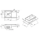 Кухонна мийка Qtap D7848-L Satin 3.0/1.2 мм (QTD7848L3012) (QTD7848L3012) фото 2 Aquada.com.ua