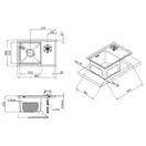 Кухонна мийка з кришкою та омивачем Qtap DC5638 Satin 3.0/1.2 мм (QTDC56383012) (QTDC56383012) фото 2 Aquada.com.ua