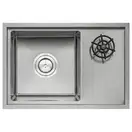 Кухонна мийка з кришкою та омивачем Qtap DC5638 Satin 3.0/1.2 мм (QTDC56383012) (QTDC56383012) фото 3 Aquada.com.ua