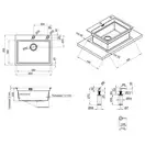 Набір 3 в 1 Qtap кухонна мийка DH6050 3.0/1.2 мм Satin + сушарка + дозатор для миючого засобу (QTDH6050SET3012) фото 2 Aquada.com.ua