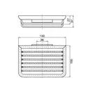 Мыльница-сетка подвесная 150 х 100 х 37 мм Emco System 2 (цвет - хром) (354500101) фото 2 Aquada.com.ua