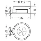 Мильниця Grohe Essentials Cube New (40754001)