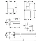 Набір аксесуарів 4 в 1 Grohe Essentials New (40846001)