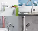 GROHE Набiр змiшувачiв BauEdge 4 в 1 для ванни та кухні (123218K) (123218K) фото 3 Aquada.com.ua