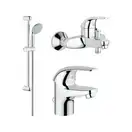 GROHE Набор Смесителей для ванной комнаты 3 в 1 Grohe Euroeco (123226S) (123226S) фото 1 Aquada.com.ua
