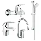 GROHE Набiр змiшувачiв для ванни та кухні EUROECO 4 в 1 (123242K)