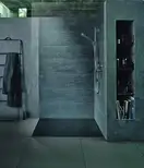 Душевой поддон 100 х 80 х 5 см Duravit Stonetto, антрацит (720147680000000) фото 3 Aquada.com.ua