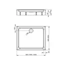 Душевой поддон Radaway Laros D 900x800 мм (SLD8917-01) фото 3 Aquada.com.ua