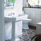 Подвесной умывальник Duravit 1930, 1 отверстие под смеситель (0438700000) фото 2 Aquada.com.ua