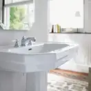 Подвесной умывальник Duravit 1930, 1 отверстие под смеситель (0438700000) фото 3 Aquada.com.ua