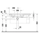 Раковина для мебели Duravit DuraStyle 100 х 48 см (2325100000) фото 3 Aquada.com.ua