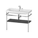 Раковина c-bonded с напольной металлической консолью Duravit Happy D.2 Plus 97,5 х 49 см (HP4838E8080) фото 1 Aquada.com.ua