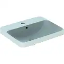 GEBERIT VARIFORM умывальник встраиваемый, прямоугольной формы, 55*45см, с полкой для отверстия под смеситель, с переливом, глазурованный снизу (500.741.01.2) фото 1 Aquada.com.ua