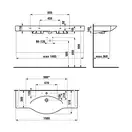 Раковина-столешница 150 х 51 см Laufen Palace (H8117060001081) фото 4 Aquada.com.ua