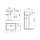 Раковина подвесная 55 х 48 см Laufen Pro (H8189510001041)