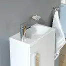 Мини-раковина, отв. для смесителя справа Ravak Chrome 400 х 220 мм (XJGP1100000) фото 3 Aquada.com.ua