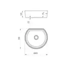 Ravak Moon 1C Раковина накладна, біла (XJN01300001)