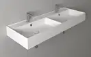 Раковина двойная Simas Agile 121 х 46 см (AG121D) фото 2 Aquada.com.ua
