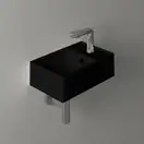 Маленькая (мини) раковина Simas Agile 40 х 27 см, Nero Matt (AG40NERO) фото 2 Aquada.com.ua