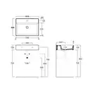 Раковина подвесная Simas Agile 61 х 46 см, Bianco Matt (AG61BIANCO) фото 3 Aquada.com.ua