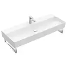 Раковина подвесная 120 х 47 см Villeroy & Boch Memento 2.0 (альпийский белый, с переливом) (4A22C501) фото 1 Aquada.com.ua