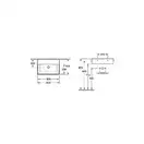 Раковина Villeroy & Boch Memento 60х42 см (шлифованый низ) (51336FR1) фото 3 Aquada.com.ua