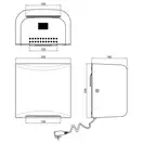 Сушарка для рук Qtap Susici S950MS 950 Вт (QTS950MS) фото 2 Aquada.com.ua