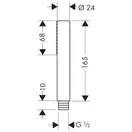 Ручний душ Axor Starck 1jet, хром (10531000)