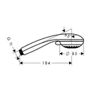 HANSGROHE Ручной душ Crometta 85 multi (28563000) фото 2 Aquada.com.ua