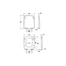 KOLO NOVA PRO сиденье с крышкой твердое прямоугольное, из материала Duroplast, с микролифтом (пол.) (M30116000) фото 2 Aquada.com.ua