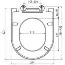 Сиденье c крышкой Ravak Uni Chrome Slim (X01549)