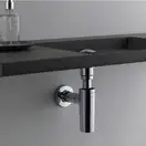 Сифон для умывальника Geberit хром глянцевый, d40 (151.035.21.1) фото 2 Aquada.com.ua