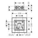 Верхний душ 250 х 250 мм Axor ShowerSolutions (цвет - хром), 1 вид струи (35309000) фото 3 Aquada.com.ua