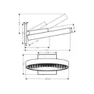 Верхний душ Ø 360 мм Hansgrohe Rainfinity, 1 тип струи (цвет - матовая бронза) (26230140) фото 2 Aquada.com.ua