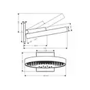 Верхний душ Ø 360 мм Hansgrohe Rainfinity, 3-типа струи (цвет - чёрный матовый) (26234670) фото 2 Aquada.com.ua