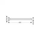 Полотенцедержатель Hansgrohe Axor CARLTON 414200001 фото 2 Aquada.com.ua