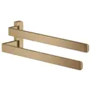 Двойной полотенцедержатель 409 мм Axor Universal Accessories, матовая бронза (42821140) фото 1 Aquada.com.ua