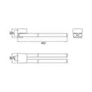 Полотенцедержатель двойной поворотный 450 мм Emco Trend, хром (025000145) фото 2 Aquada.com.ua