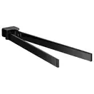 Полотенцедержатель двойной, поворотный 310 мм Emco Loft Black, чёрный матовый (055013331) фото 1 Aquada.com.ua