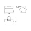 Бумагодержатель Emco System 2 (цвет - хром) (350000106) фото 2 Aquada.com.ua