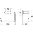 Тримач для туалетного паперу Grohe Essentials Cube New (40507001)