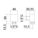 Шланговое присоединение Paffoni (цвет - хром) (ZACC238CR) фото 2 Aquada.com.ua