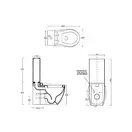 ARTCERAM Унитаз - компакт в комплекте с бачком ArtCeram Blend 365 х 685 мм, h=980 мм (BLV003+ACA006+BLC001) фото 2 Aquada.com.ua