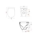 ARTCERAM Унитаз напольный безободковый ArtCeram File 2.0 с сиденьем для унитаза Soft Close (FLV005 01; 00 + FLA002 01) фото 4 Aquada.com.ua
