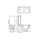 ARTCERAM Унитаз - компакт в комплекте с бачком ArtCeram Jazz 327 х 690 мм, h=970 мм (JZV003+JZC001+ACA006) фото 2 Aquada.com.ua